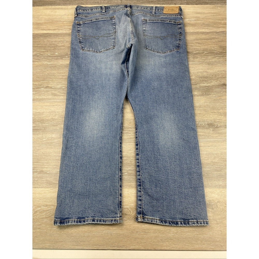 Polo Ralph Lauren Jeans Hampton Relaxed Straight Blue Denim Mens 42x30 (42x28) - Picture 12 of 12